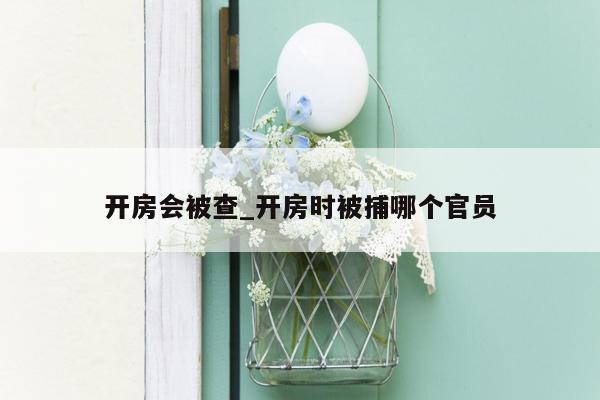 开房会被查_开房时被捕哪个官员