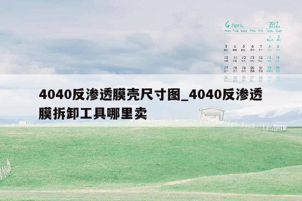 4040反渗透膜壳尺寸图_4040反渗透膜拆卸工具哪里卖