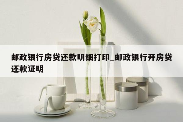 邮政银行房贷还款明细打印_邮政银行开房贷还款证明