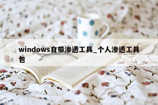 windows自带渗透工具_个人渗透工具包