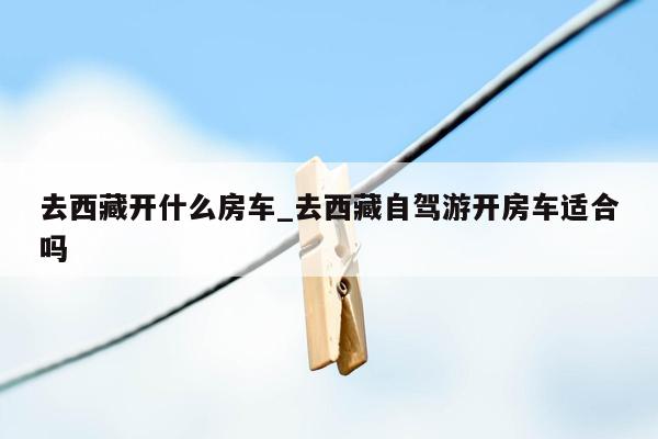 去西藏开什么房车_去西藏自驾游开房车适合吗