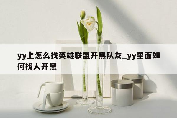 yy上怎么找英雄联盟开黑队友_yy里面如何找人开黑