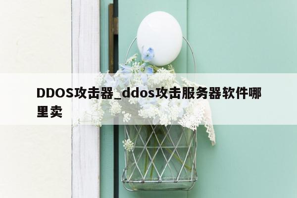 DDOS攻击器_ddos攻击服务器软件哪里卖