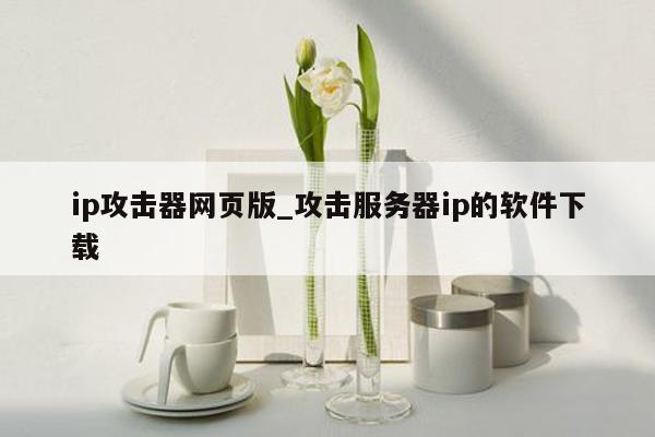 ip攻击器网页版_攻击服务器ip的软件下载