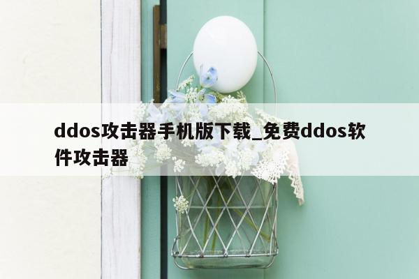 ddos攻击器手机版下载_免费ddos软件攻击器