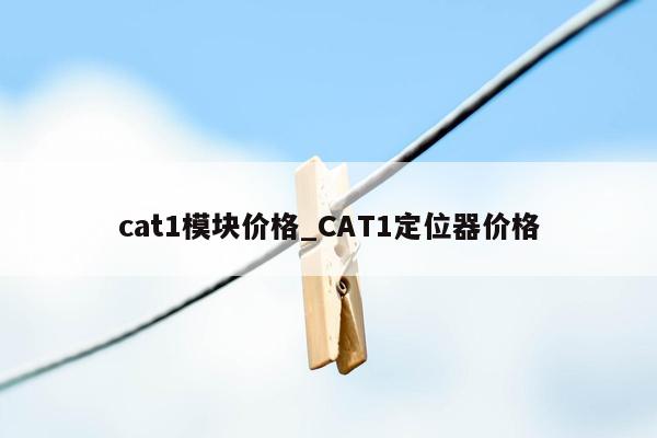 cat1模块价格_CAT1定位器价格