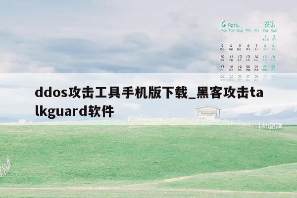 ddos攻击工具手机版下载_黑客攻击talkguard软件