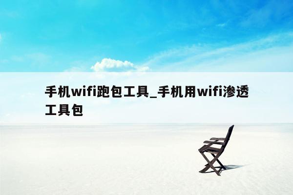 手机wifi跑包工具_手机用wifi渗透工具包