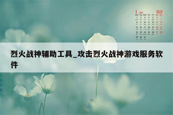 烈火战神辅助工具_攻击烈火战神游戏服务软件