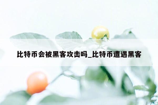 比特币会被黑客攻击吗_比特币遭遇黑客