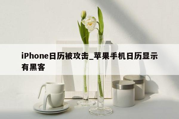 iPhone日历被攻击_苹果手机日历显示有黑客