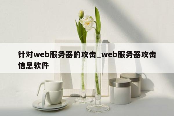 针对web服务器的攻击_web服务器攻击信息软件