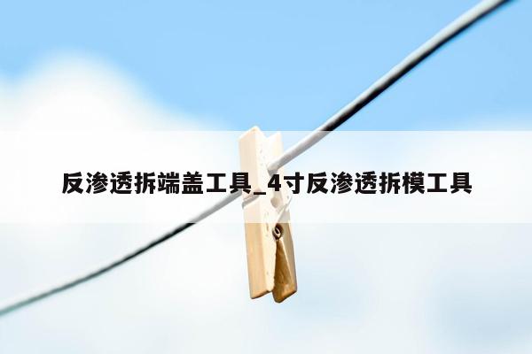 反渗透拆端盖工具_4寸反渗透拆模工具