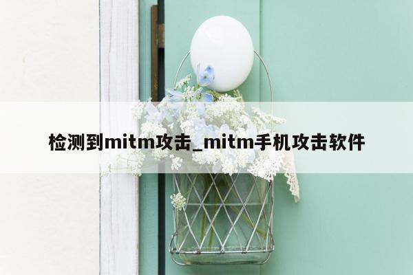 检测到mitm攻击_mitm手机攻击软件