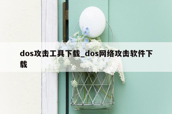 dos攻击工具下载_dos网络攻击软件下载