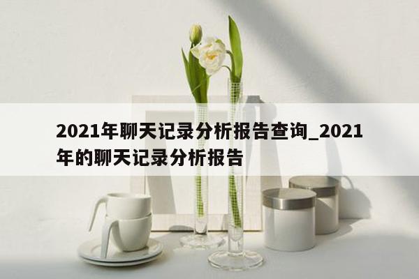 2021年聊天记录分析报告查询_2021年的聊天记录分析报告