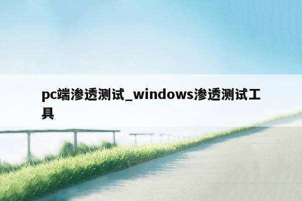 pc端渗透测试_windows渗透测试工具